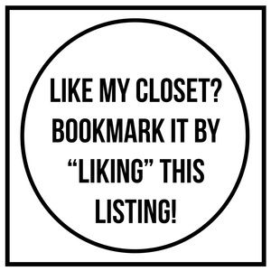 Bookmark my closet!